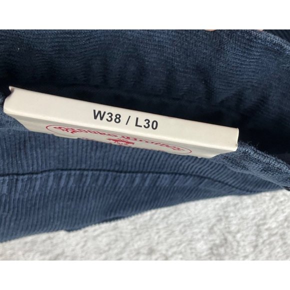 New w/tags Brooks Brothers Mens 38x30 Navy Corduroys Pants Cotton-Spandex - Picture 7 of 13